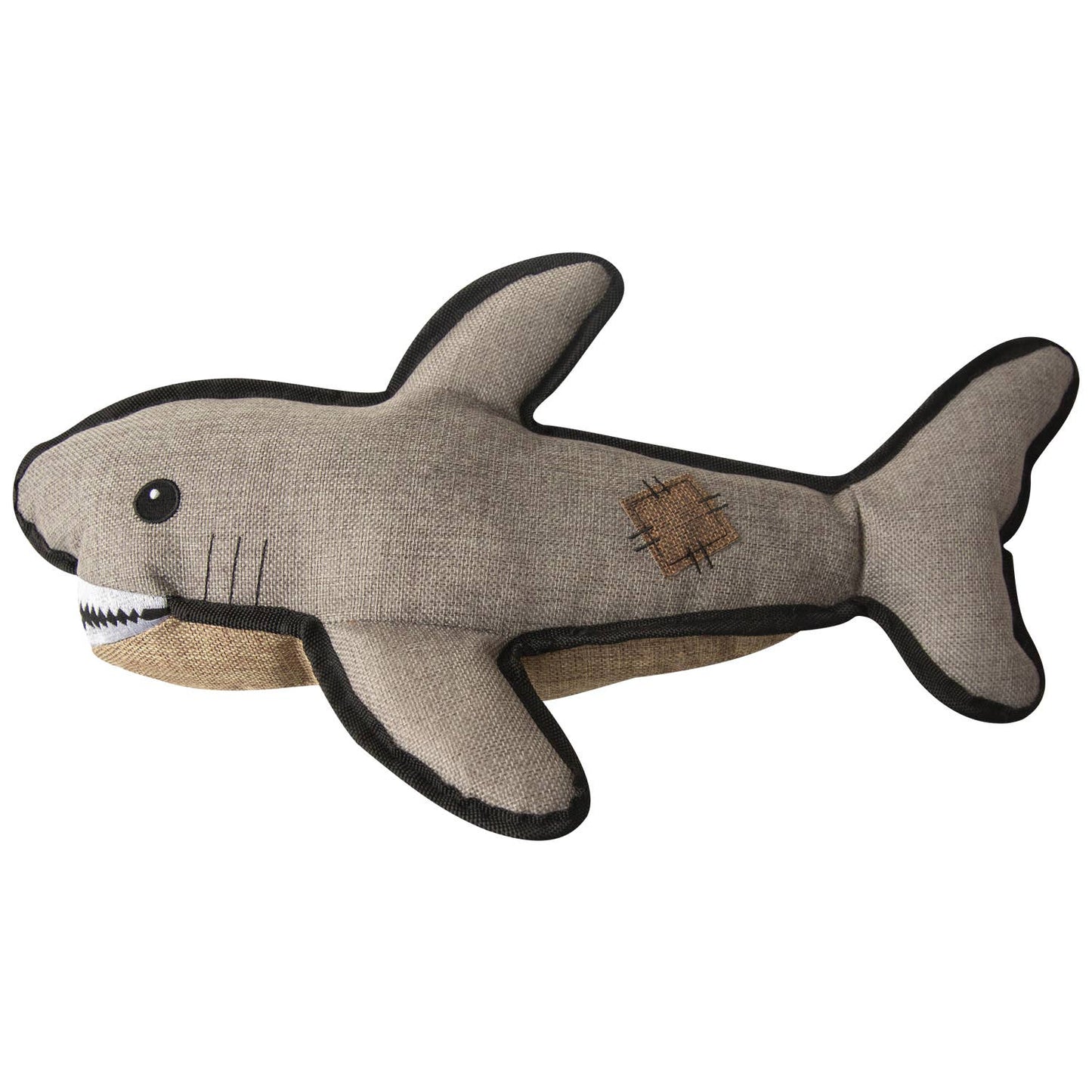 SnugArooz Saul the Shark w/ Rubber Spikey Ball Dog Toy 19"