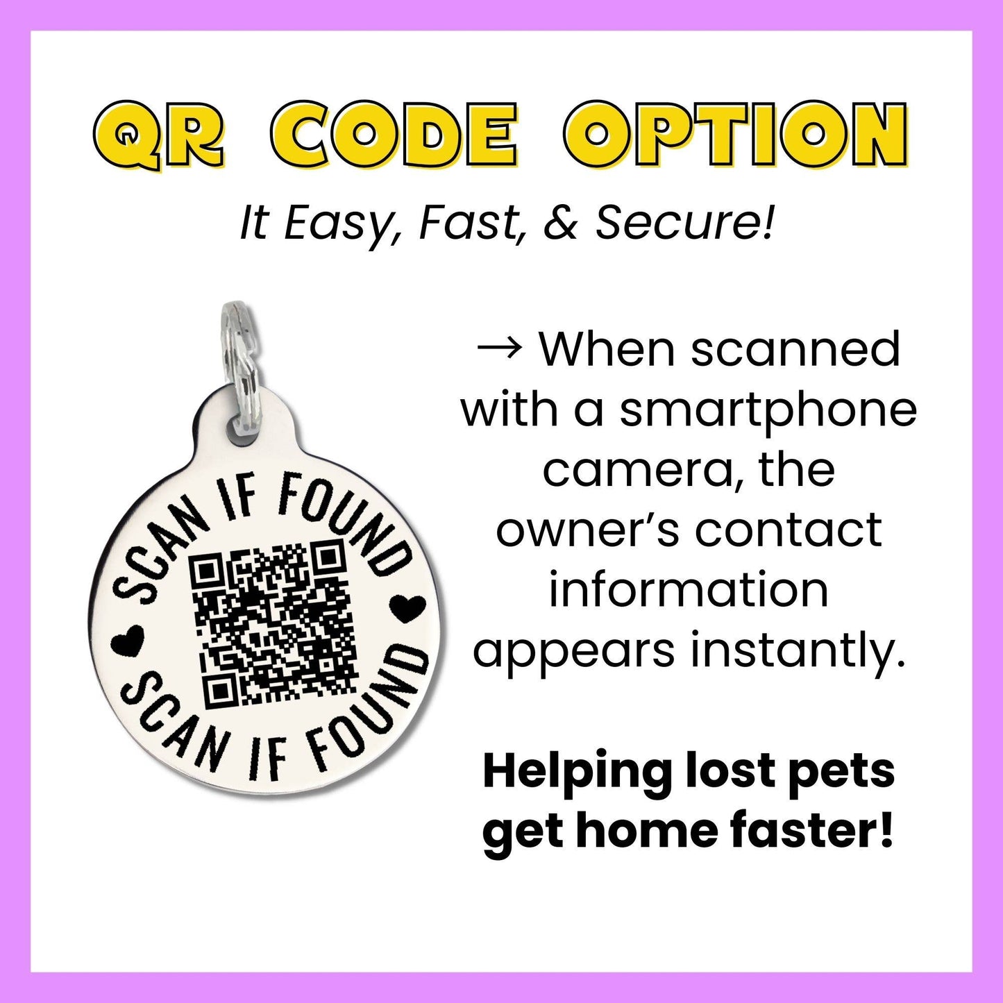 Dog Tag w/ Personalized QR Code - Can't Control my Licker