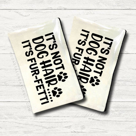 Dog Hair Fur-Fetti Multi-Use Canvas Zippered Storage Bag