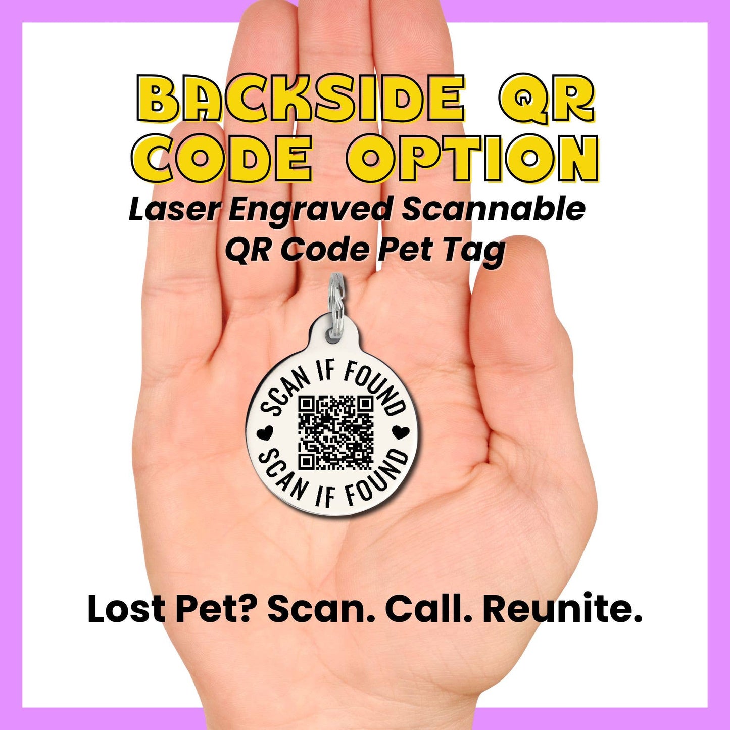 Funny Dog ID Tag with Personalized QR - Ray of Sunshine