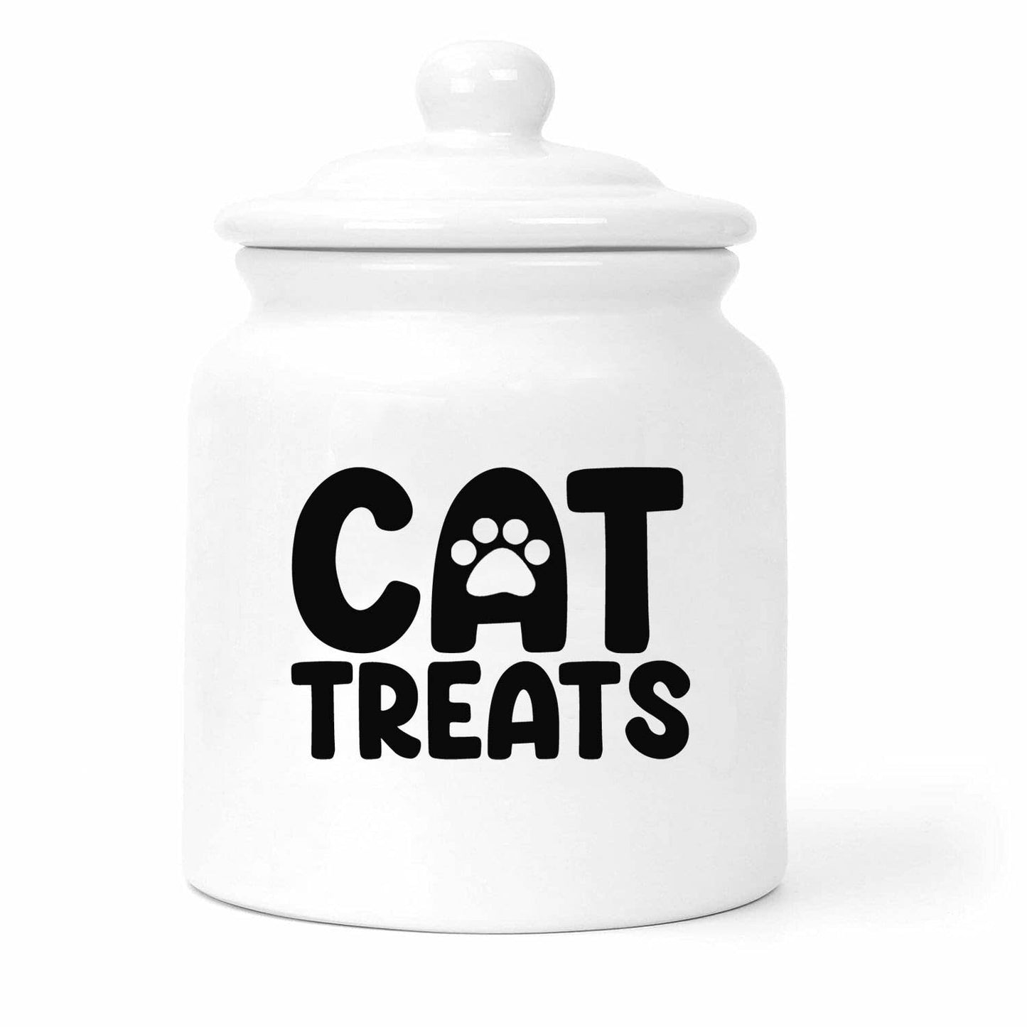 Cat Treats Jar Label (Black, Packaged, Video)