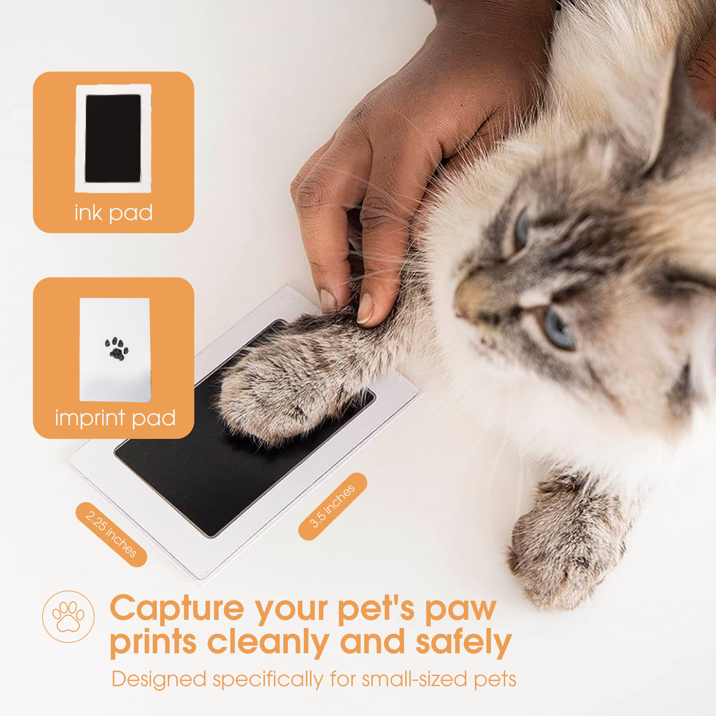 Pet Pawprint Clean-Touch Ink Pad, Black
