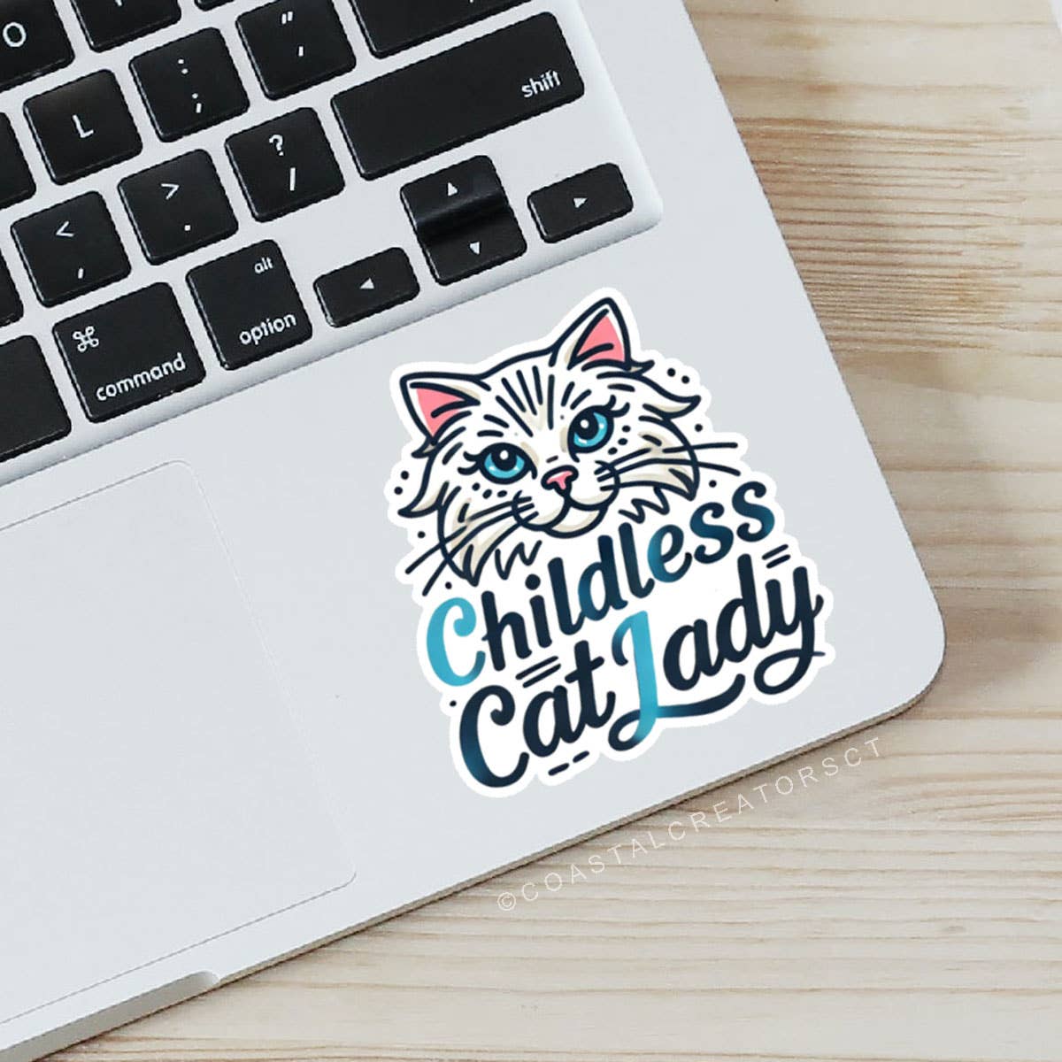 Childless Cat Lady Laptop & Water Bottle Sticker