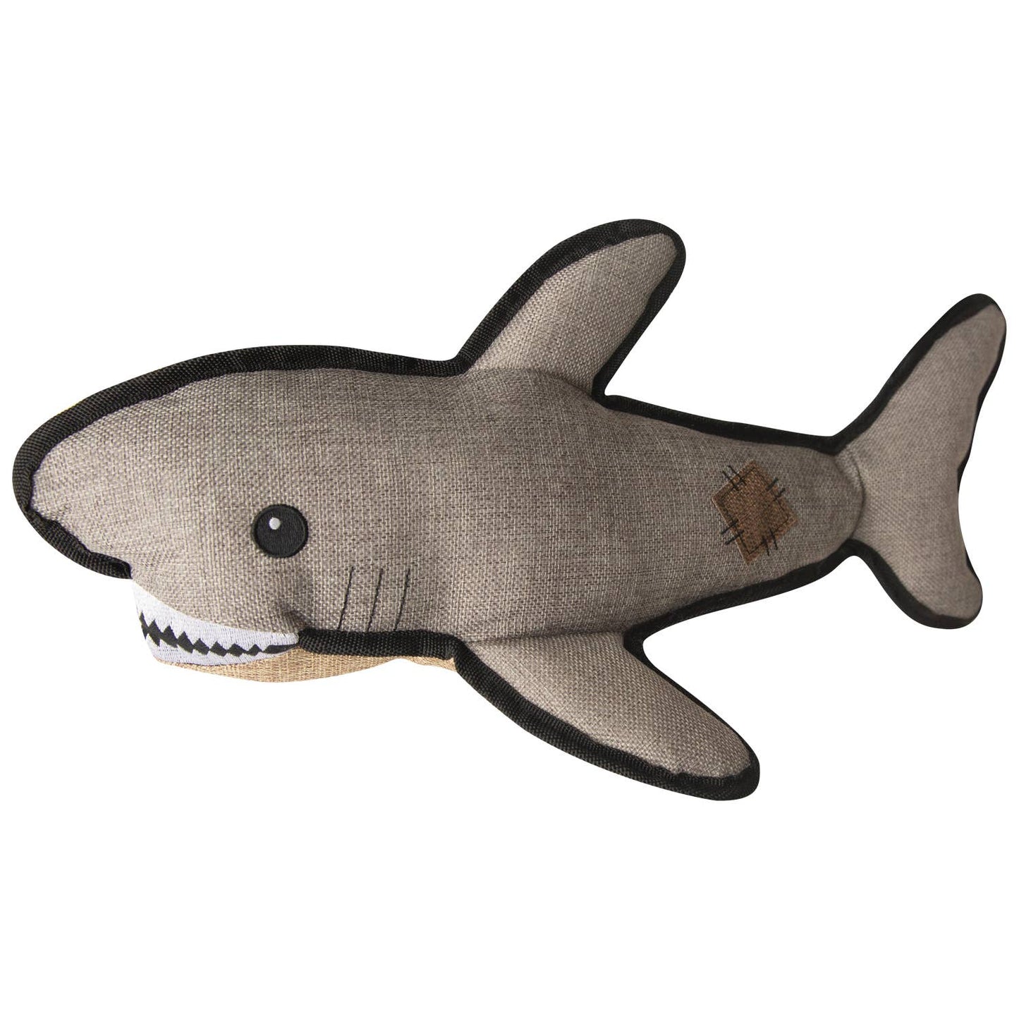 SnugArooz Saul the Shark w/ Rubber Spikey Ball Dog Toy 19"