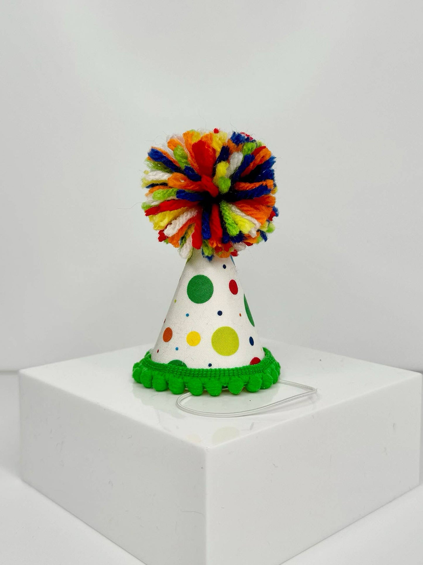 White Dots Party Hat