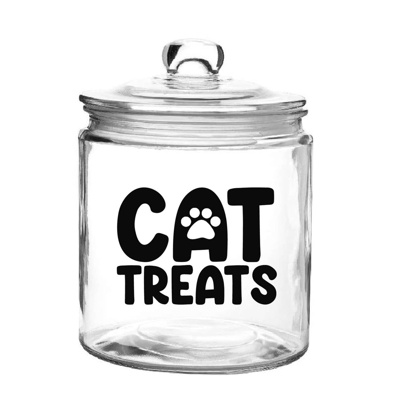 Cat Treats Jar Label (Black, Packaged, Video)