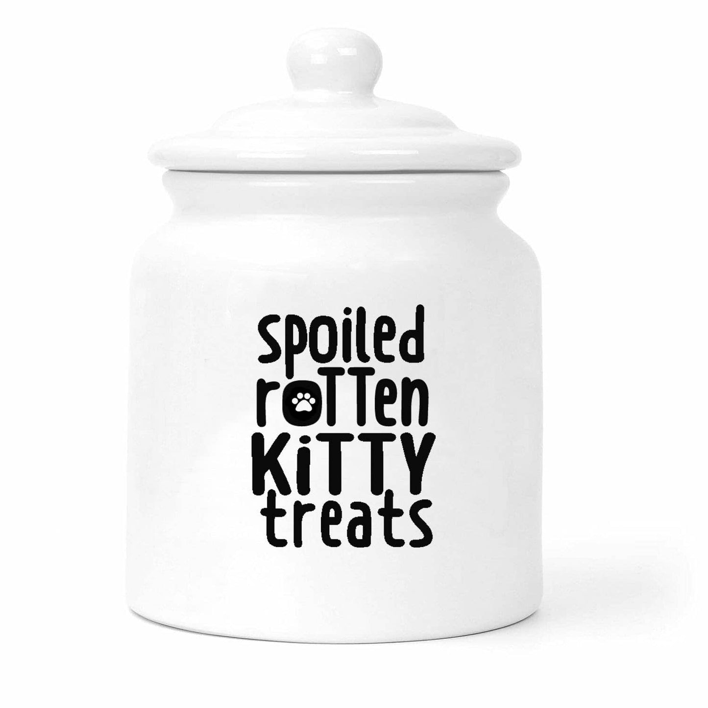 Cat Treats Jar Label (Black, Packaged, Video)