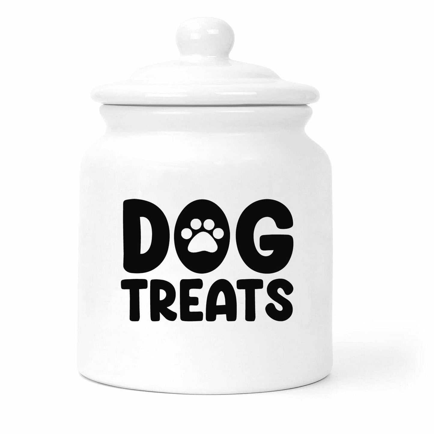 Dog Treats Jar Label (Black, Packaged, Video)