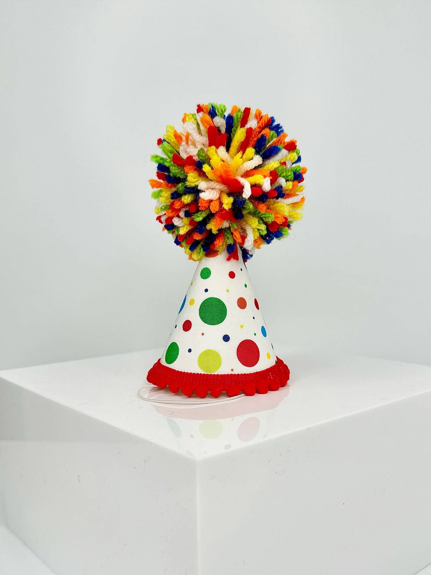 White Dots Party Hat