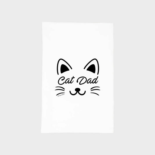 Cat Dad Dish Towel | Tea Towels | Rustic Kitchen Tea Towels
