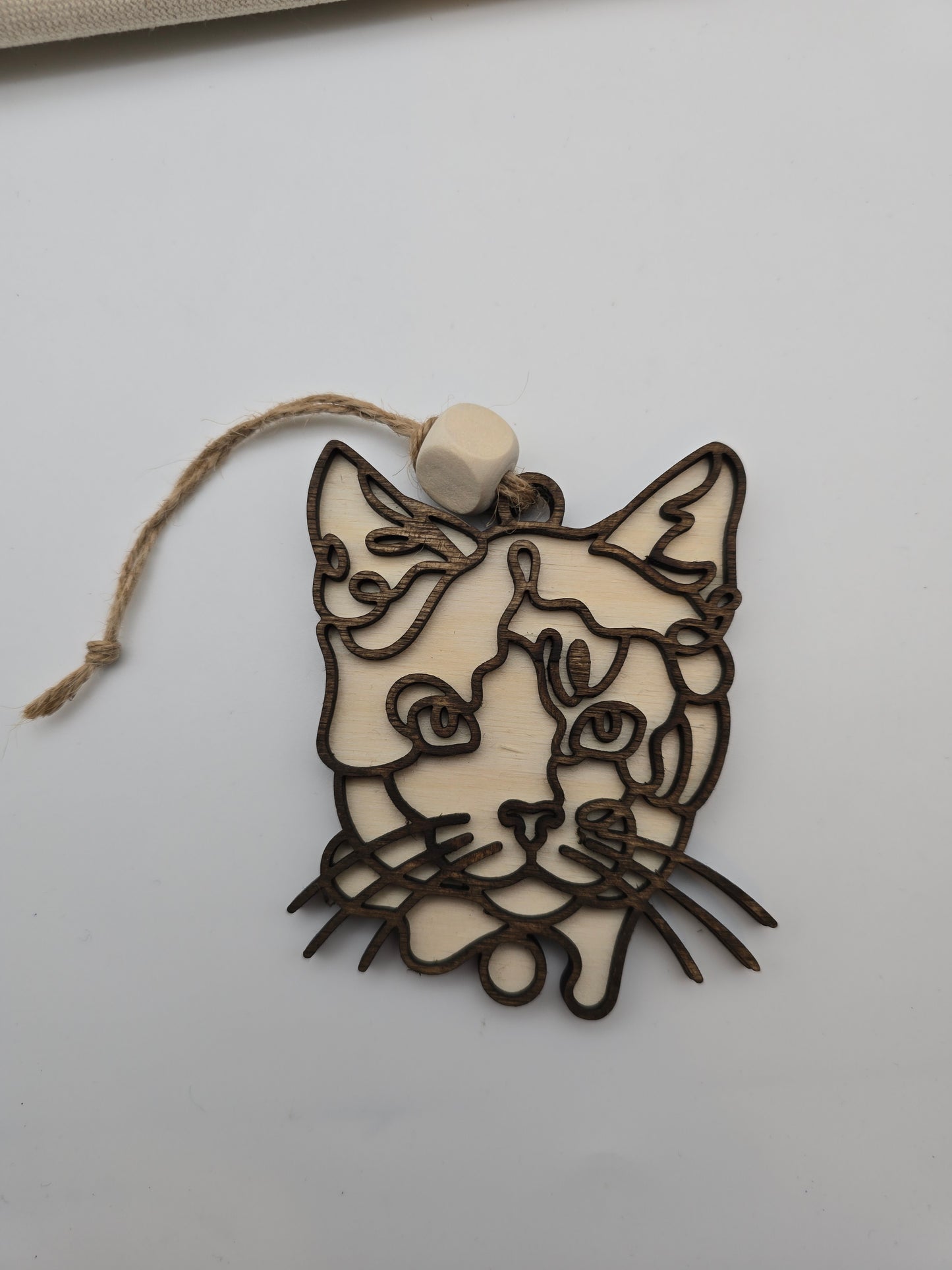 Wooden Dog & Cat Ornaments