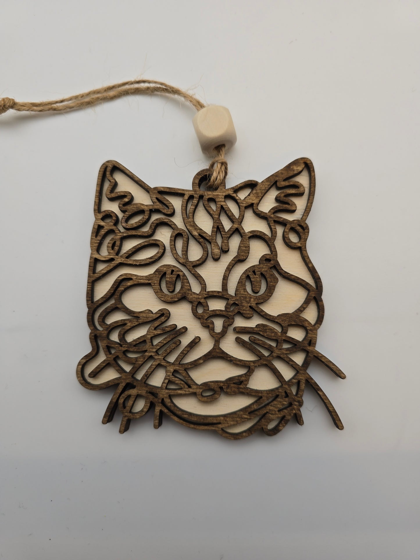 Wooden Dog & Cat Ornaments
