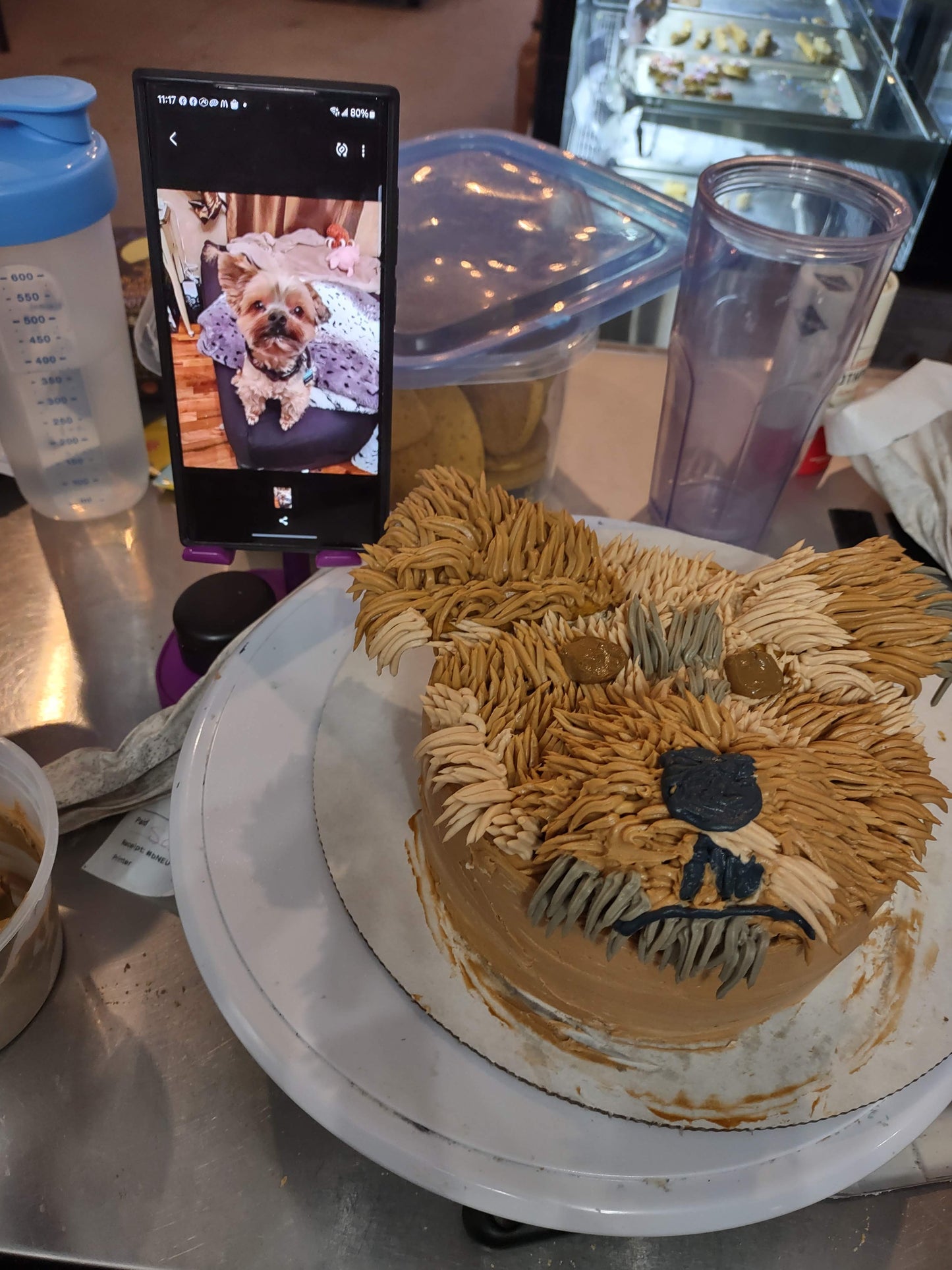 Pup Face Cake