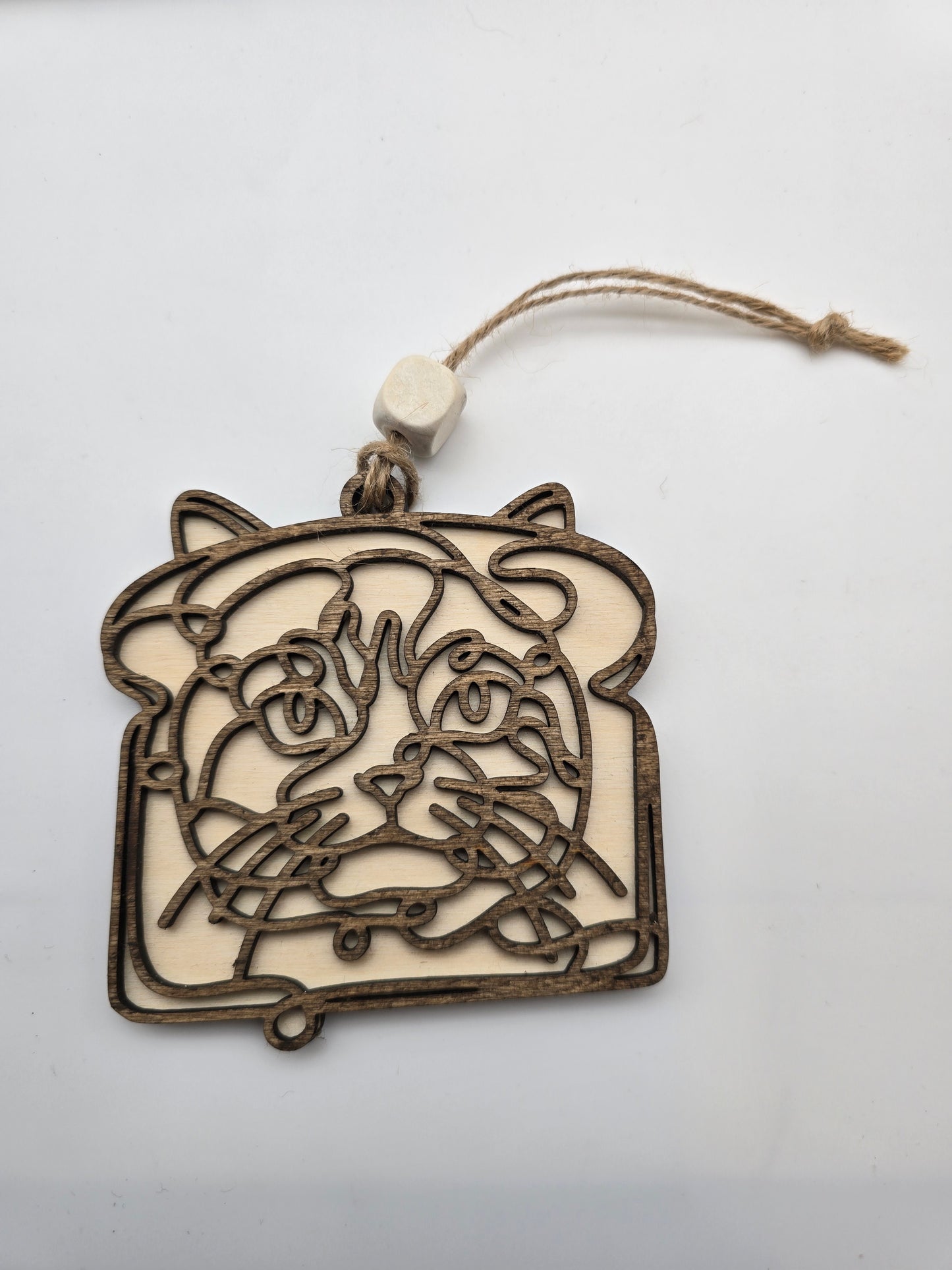 Wooden Dog & Cat Ornaments