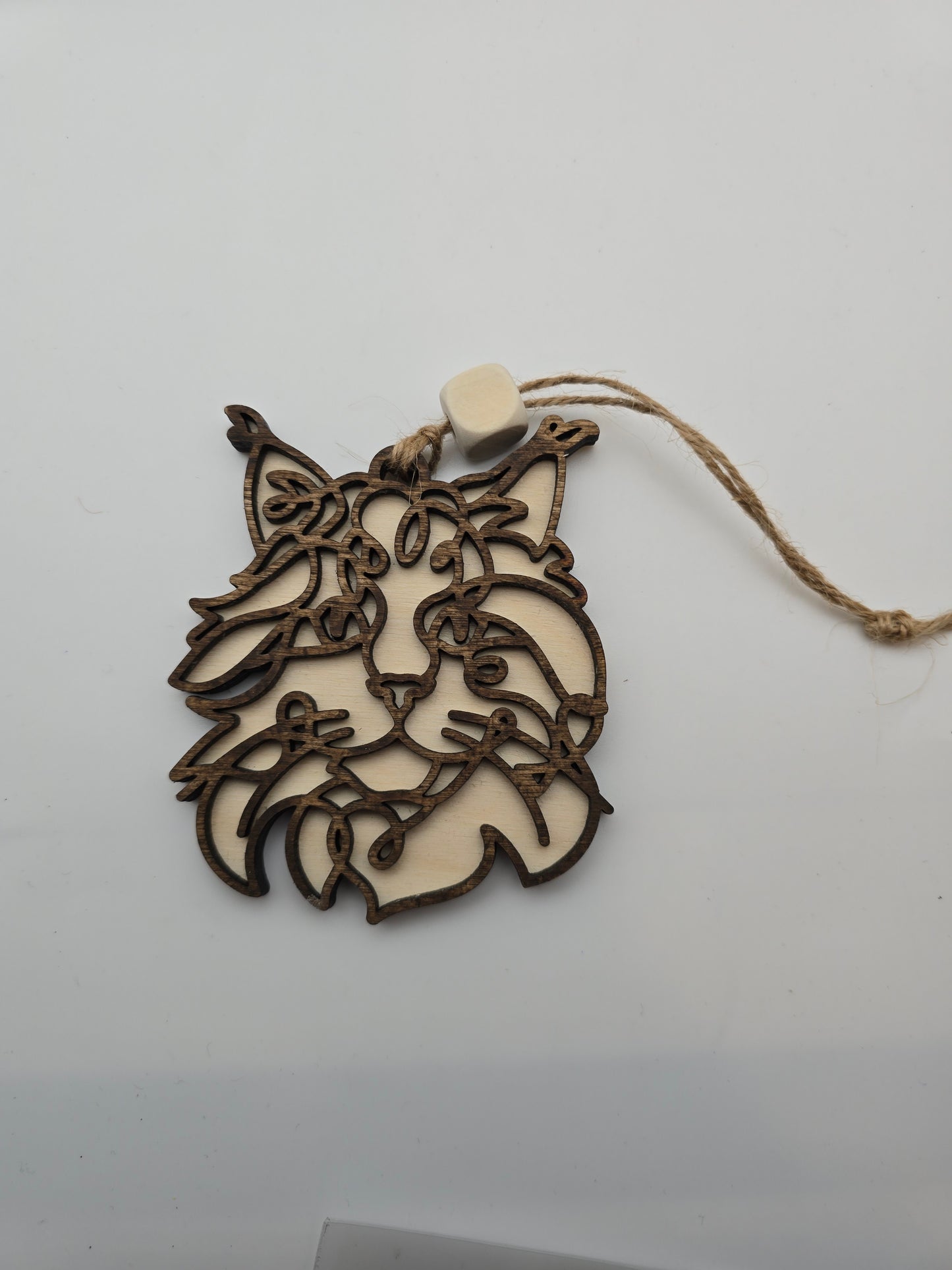 Wooden Dog & Cat Ornaments