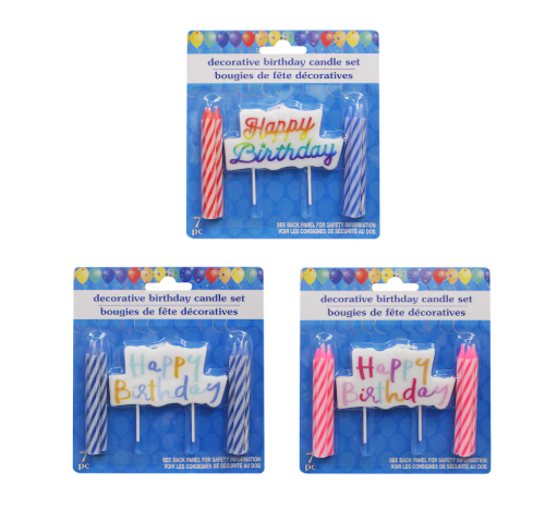 Non Number Birthday Candles