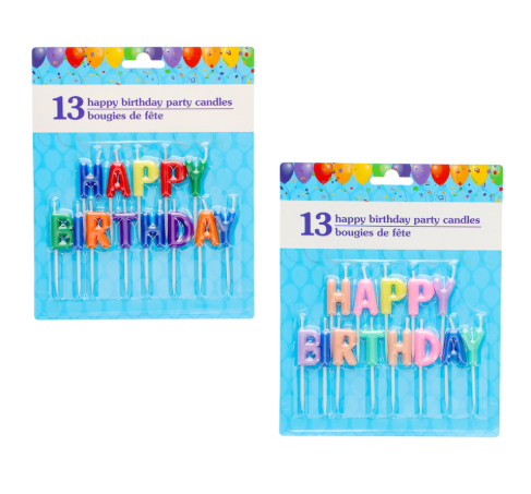Non Number Birthday Candles