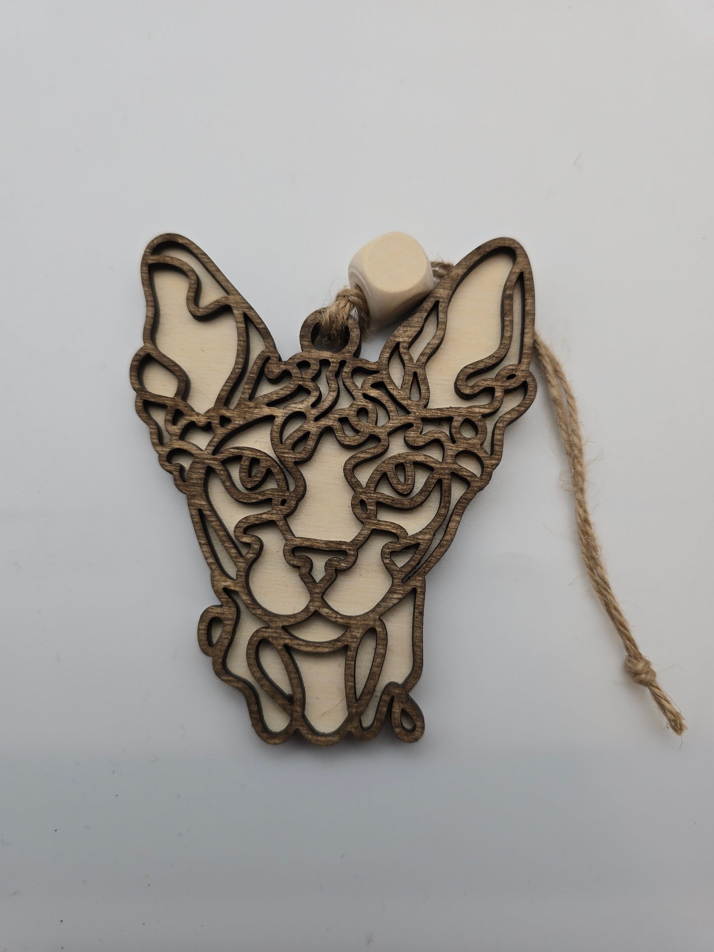 Wooden Dog & Cat Ornaments