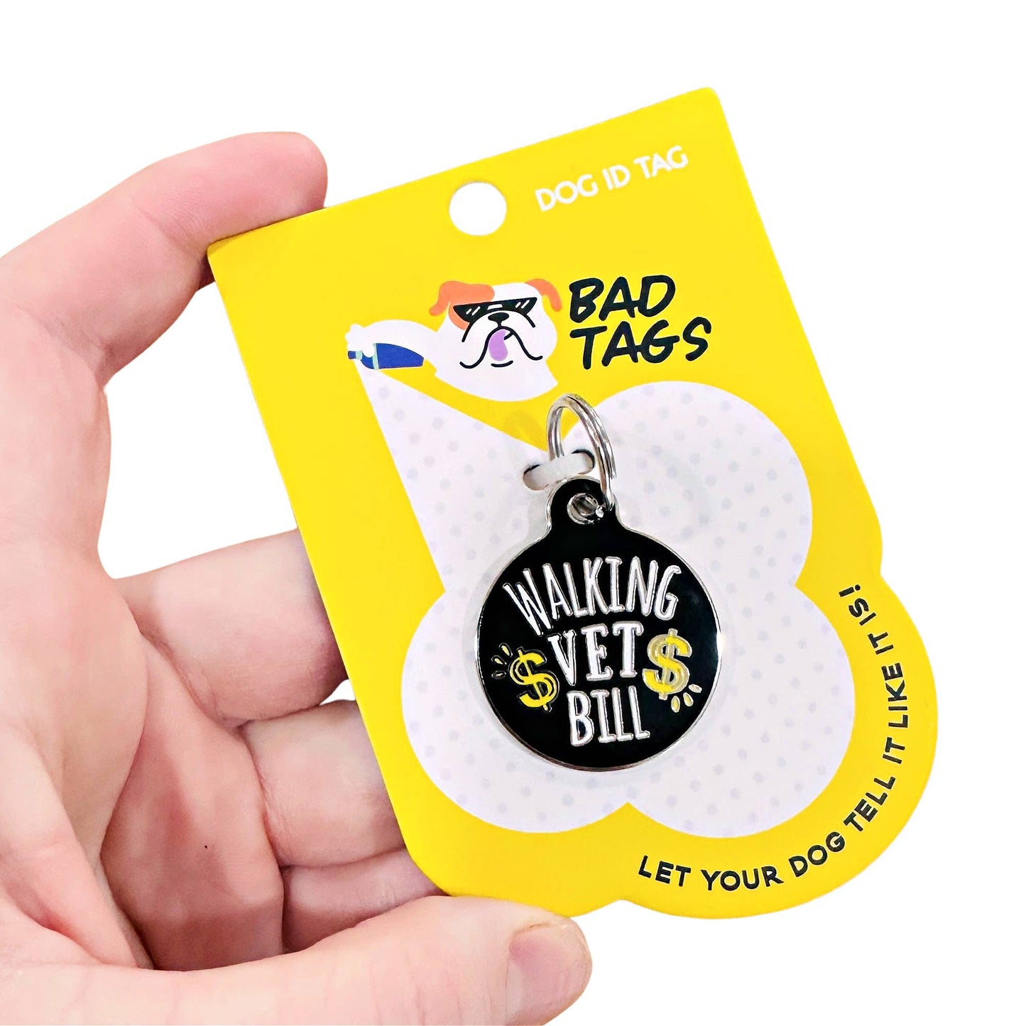 Dog ID Tag w/ Scannable QR Code - Walking Vet Bill