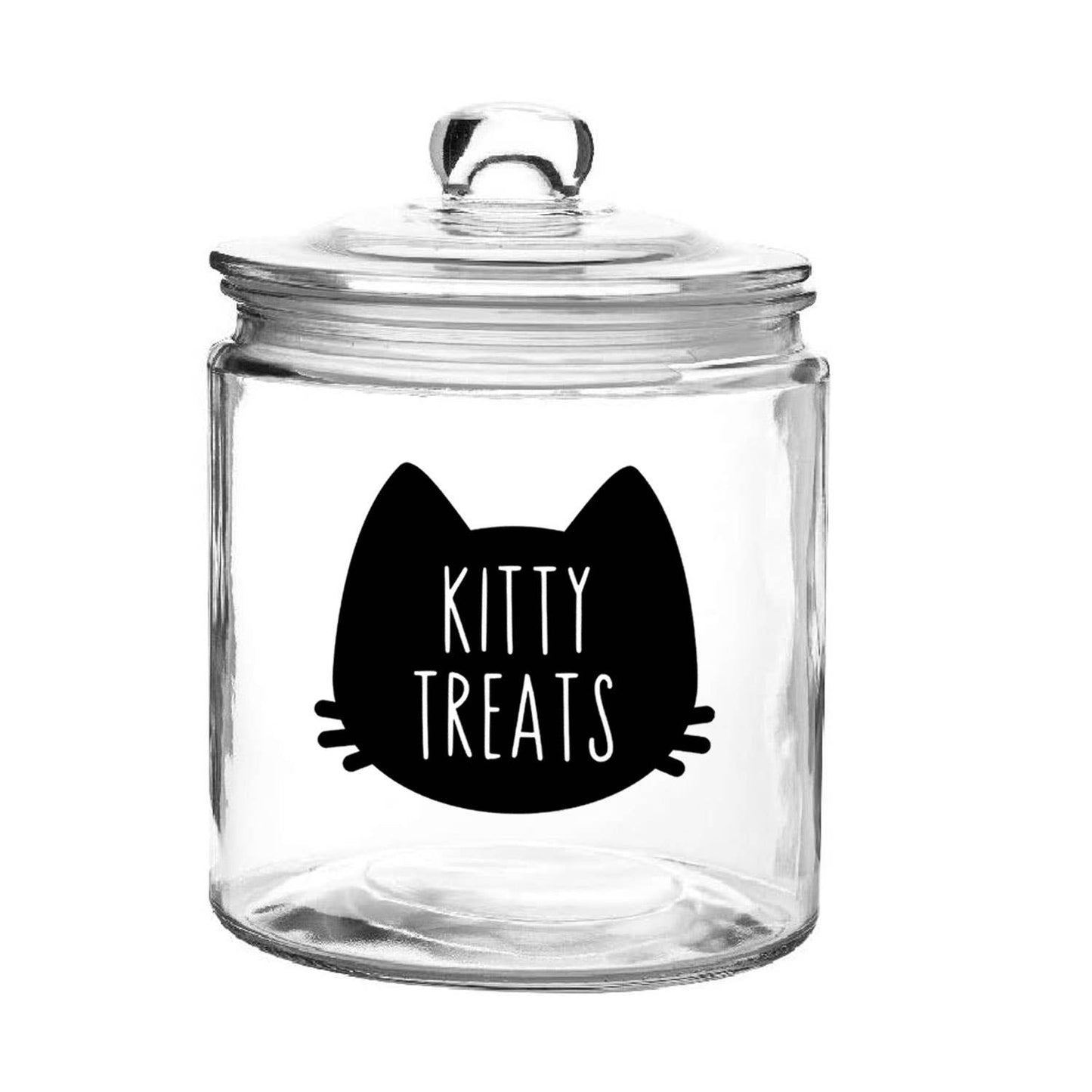 Kitty Cat Treats Jar Label (Black, Packaged, Video)