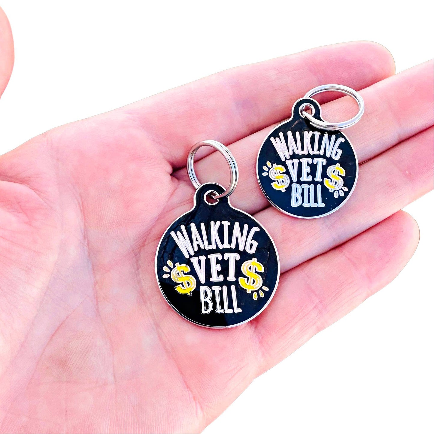 Dog ID Tag w/ Scannable QR Code - Walking Vet Bill
