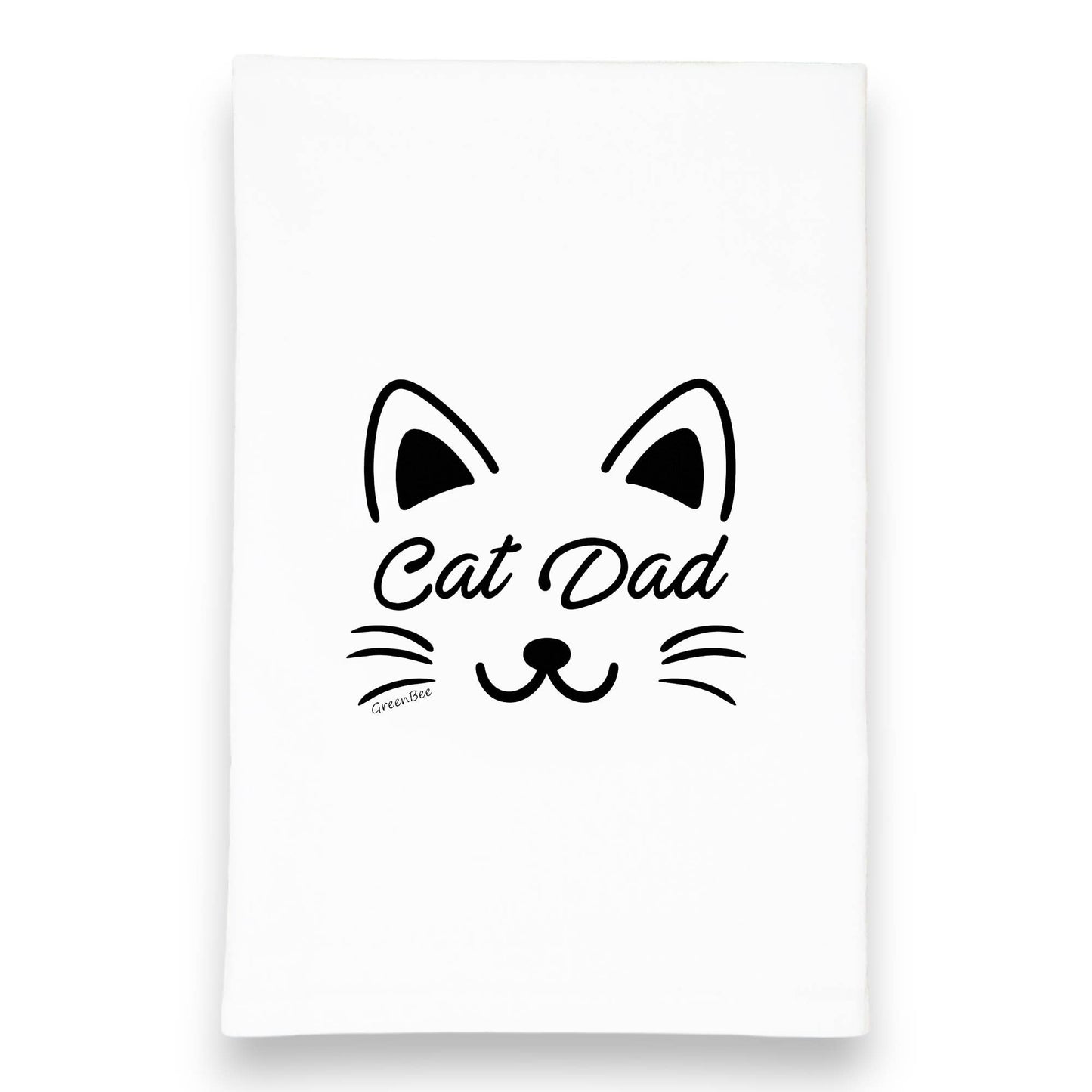 Cat Dad Dish Towel