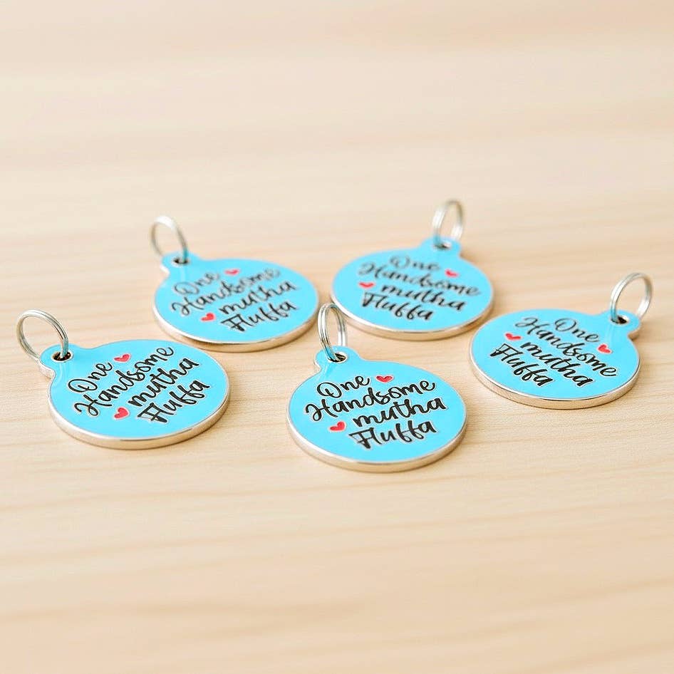 Enamel Dog ID Tag with Personalized QR Code - Mama's Boy