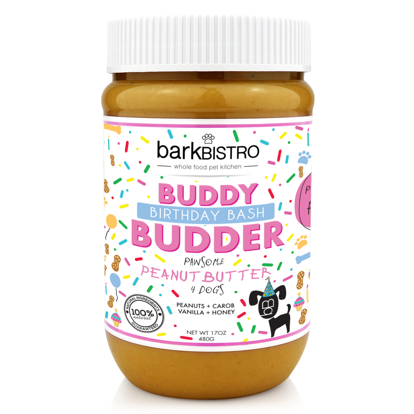 Buddy Budder Dog Peanut Butter – All-Natural, USA Made