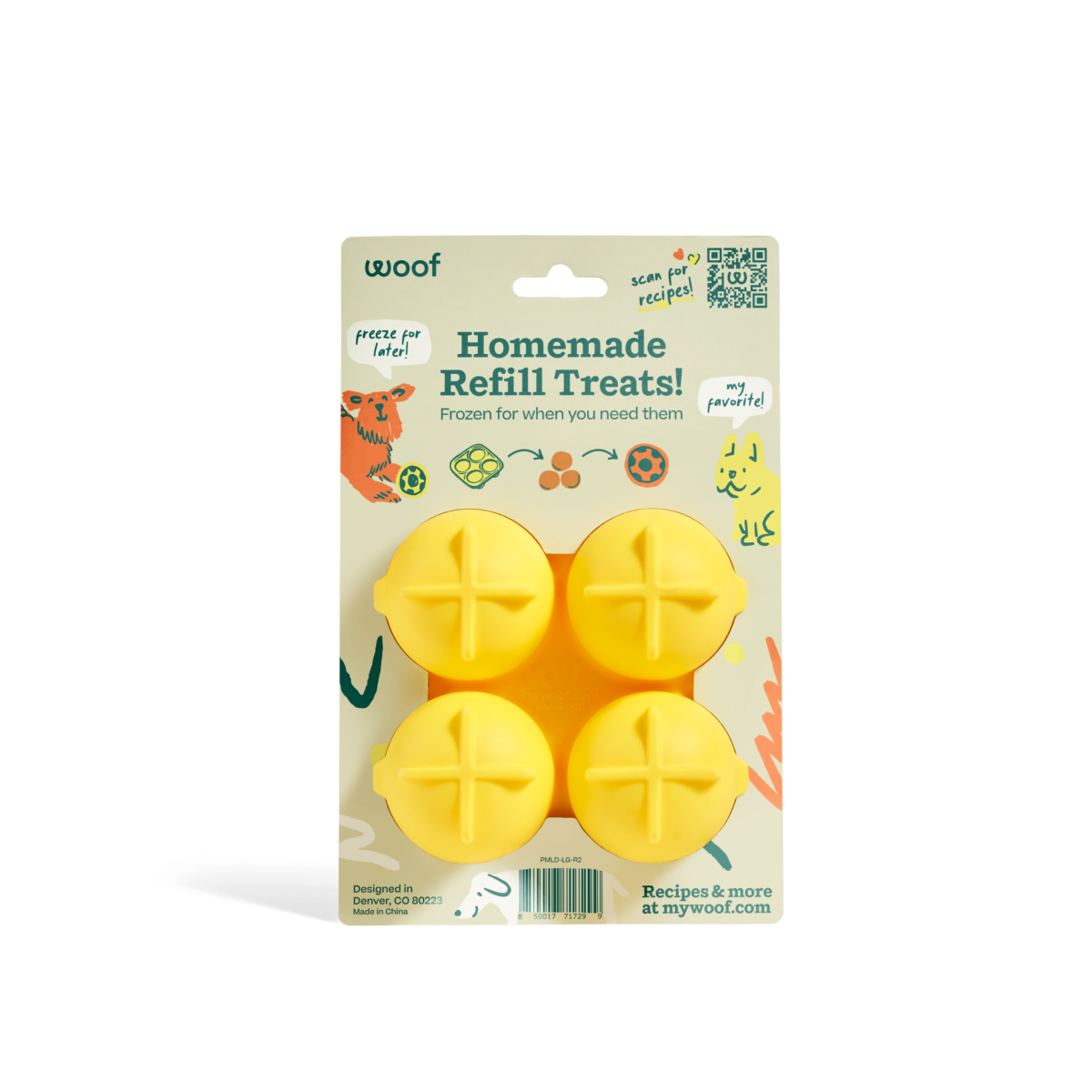 WOOF Pupsicle Treat Tray