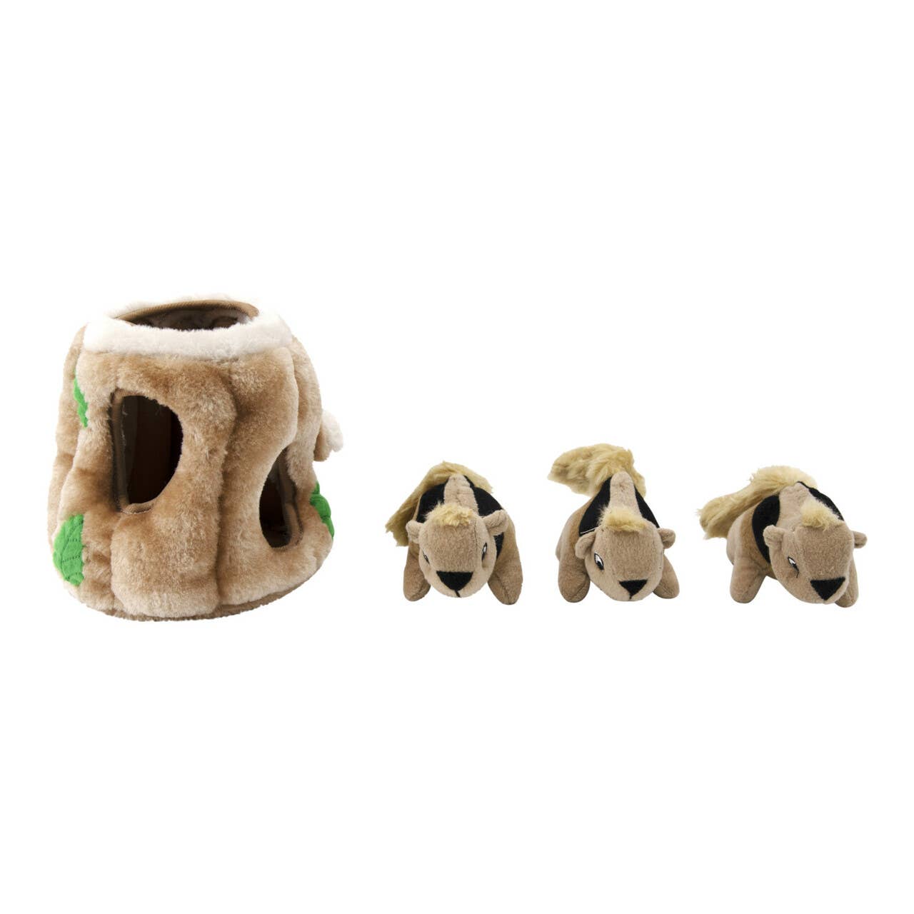 Outward Hound Hide A Squirrel Plush Dog Puzzle Toy Brown MED
