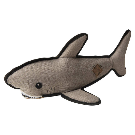 SnugArooz Saul the Shark w/ Rubber Spikey Ball Dog Toy 19"