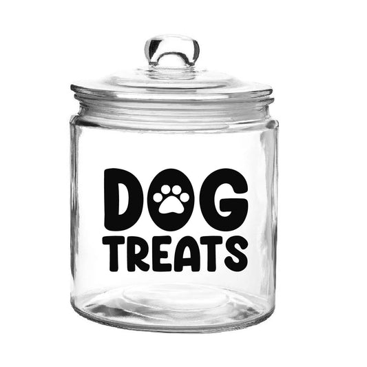 Dog Treats Jar Label (Black, Packaged, Video)