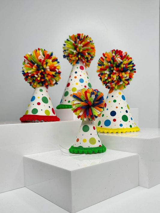White Dots Party Hat