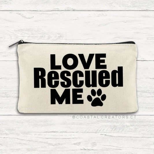 Love Rescue Me Multi-Use Canvas Zipper Bag