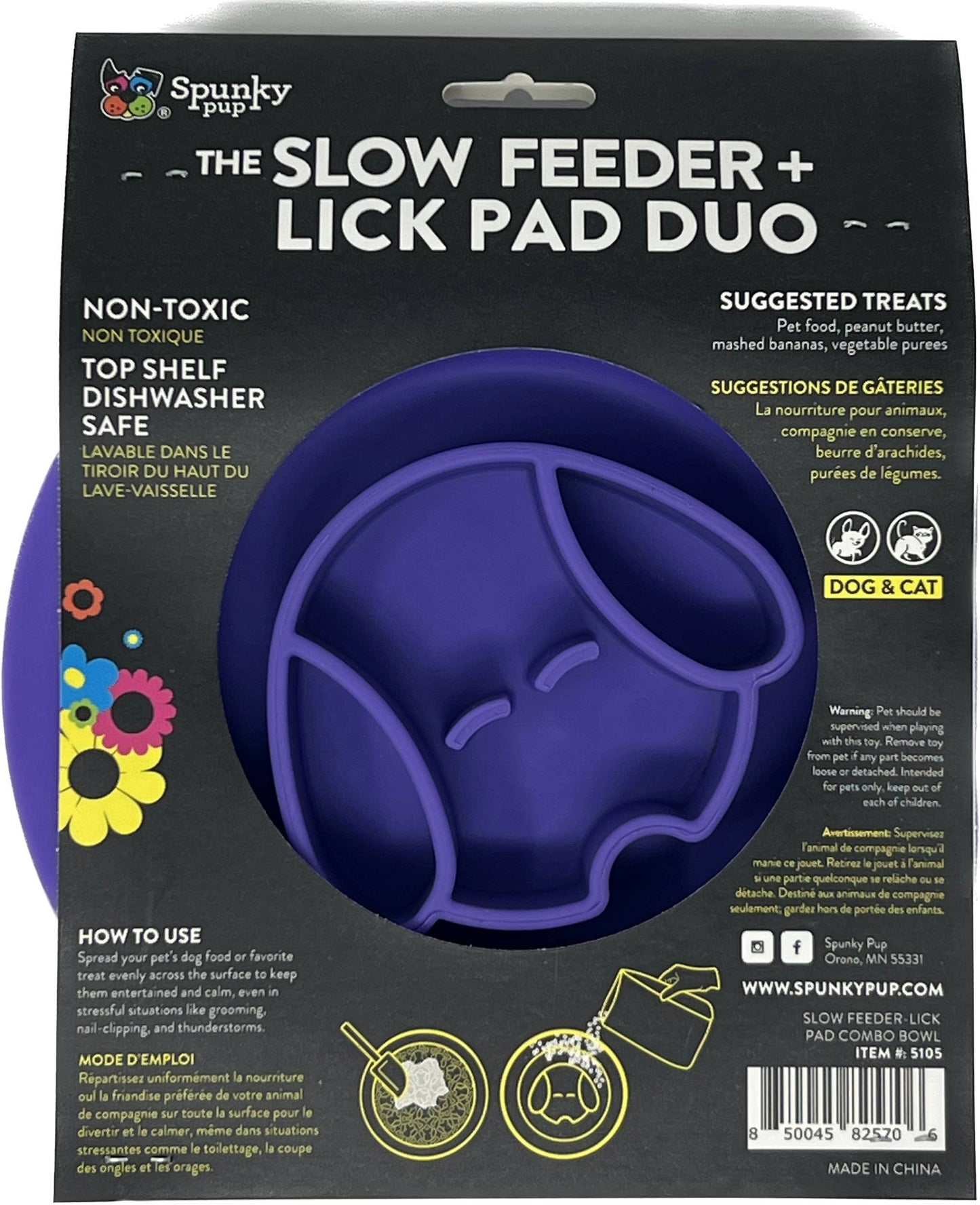 Lick Pad + Slow Feeder DUO, Bowl
