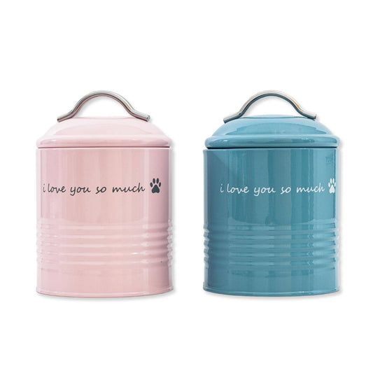 "I Love You So Much" Dog Treat Printed Canister Gift Set