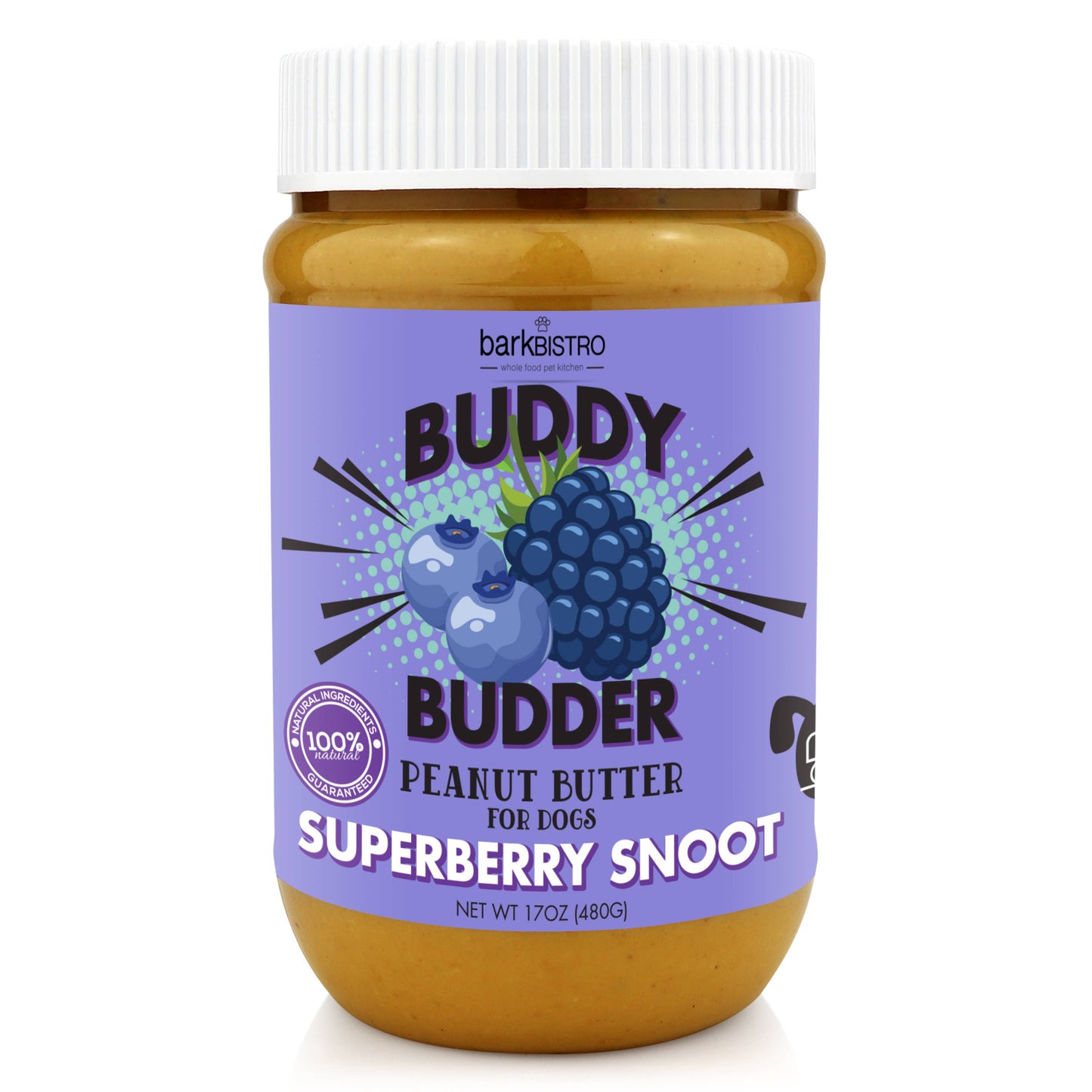 Buddy Budder Dog Peanut Butter – All-Natural, USA Made