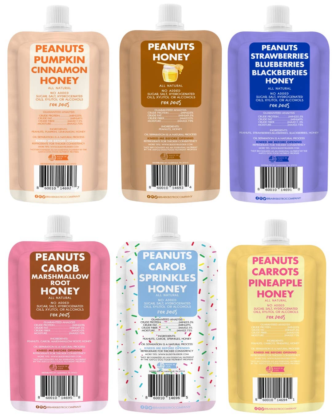 Buddy Budder 4 oz Peanut Butter for Dogs – Assorted Flavors