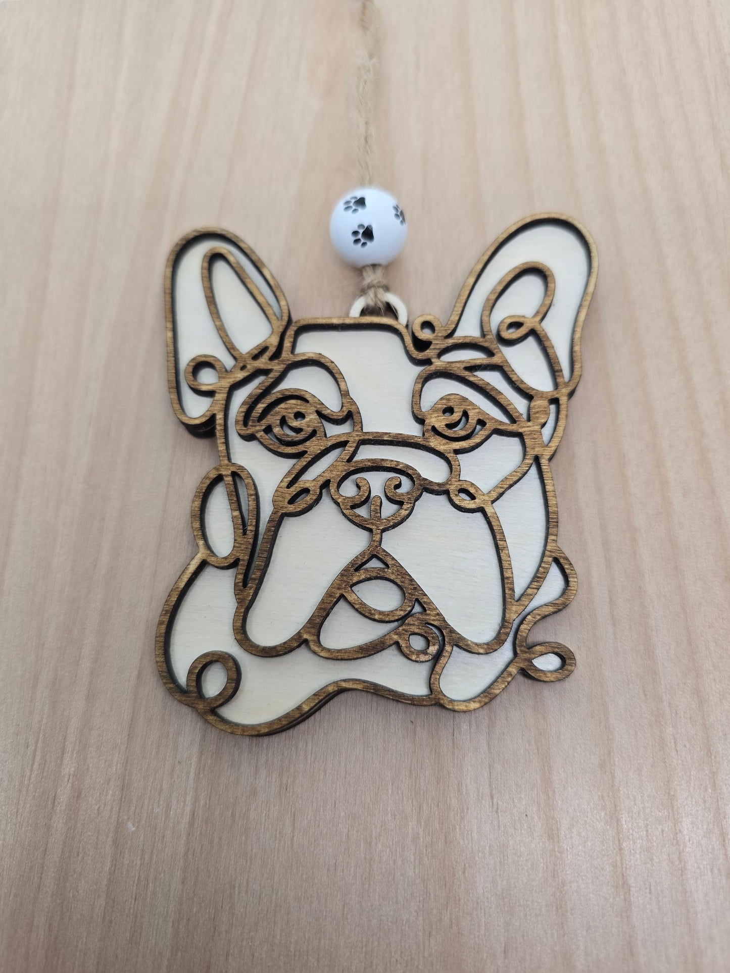 Wooden Dog & Cat Ornaments