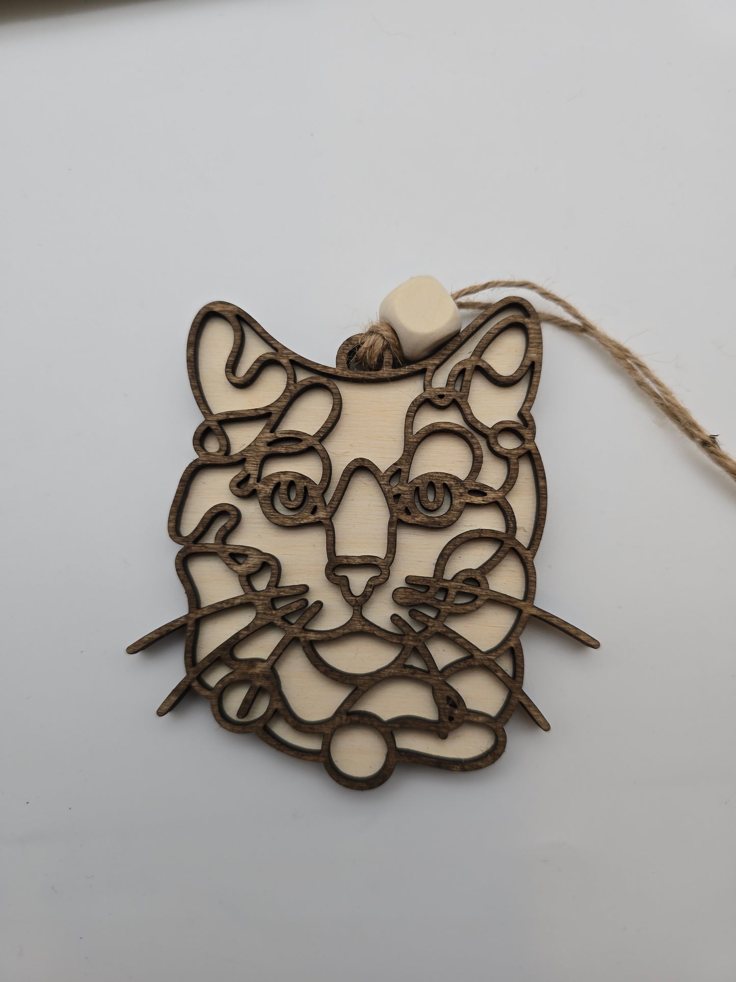Wooden Dog & Cat Ornaments