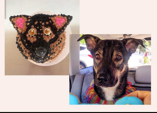 Pup Face Cake