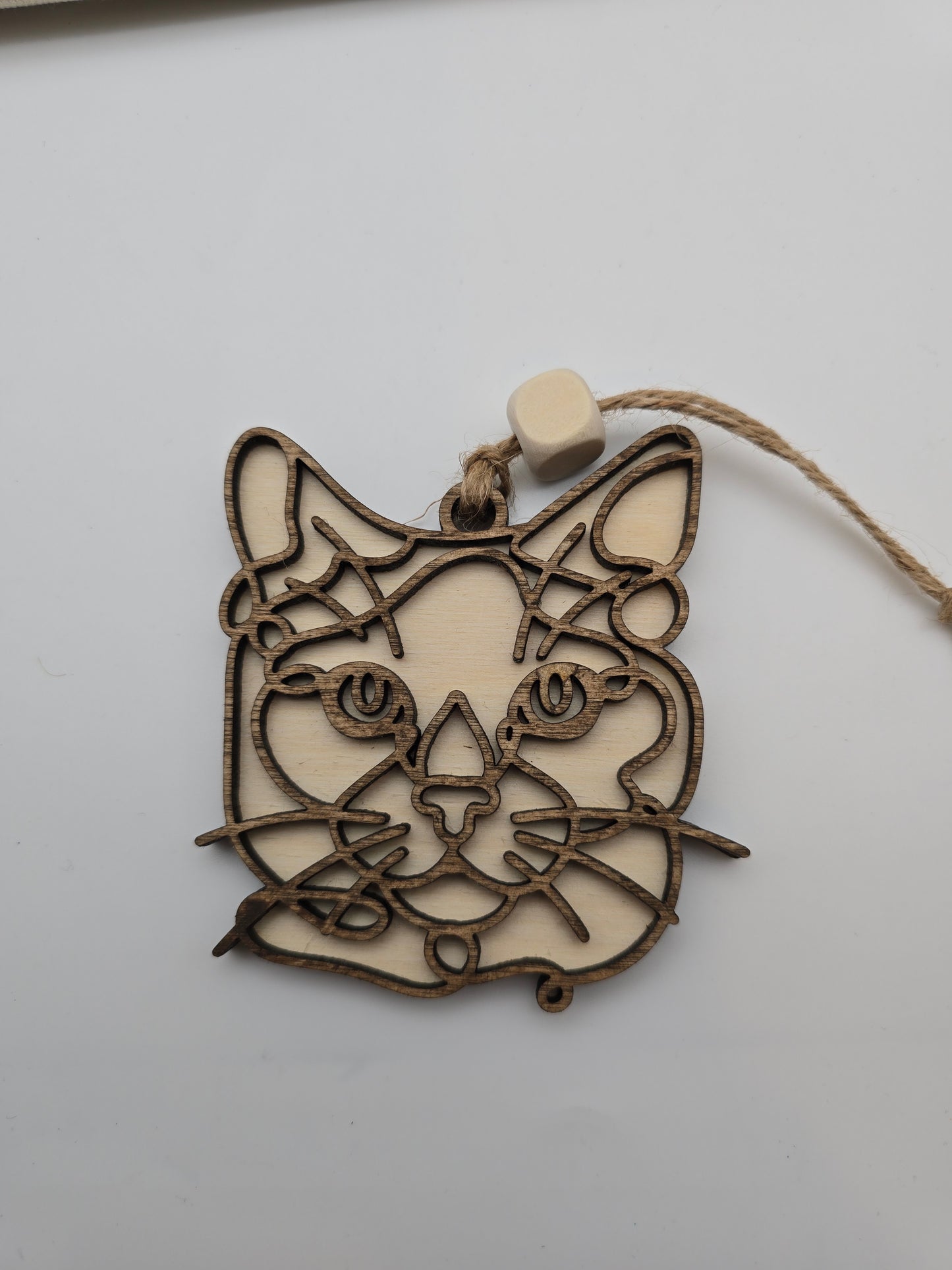 Wooden Dog & Cat Ornaments