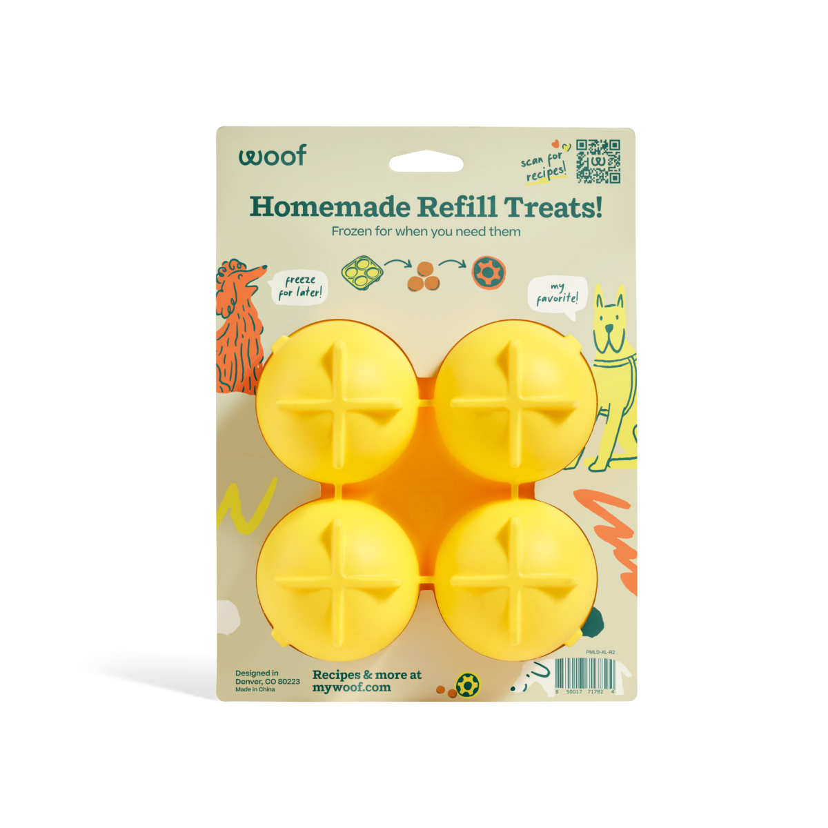 WOOF Pupsicle Treat Tray
