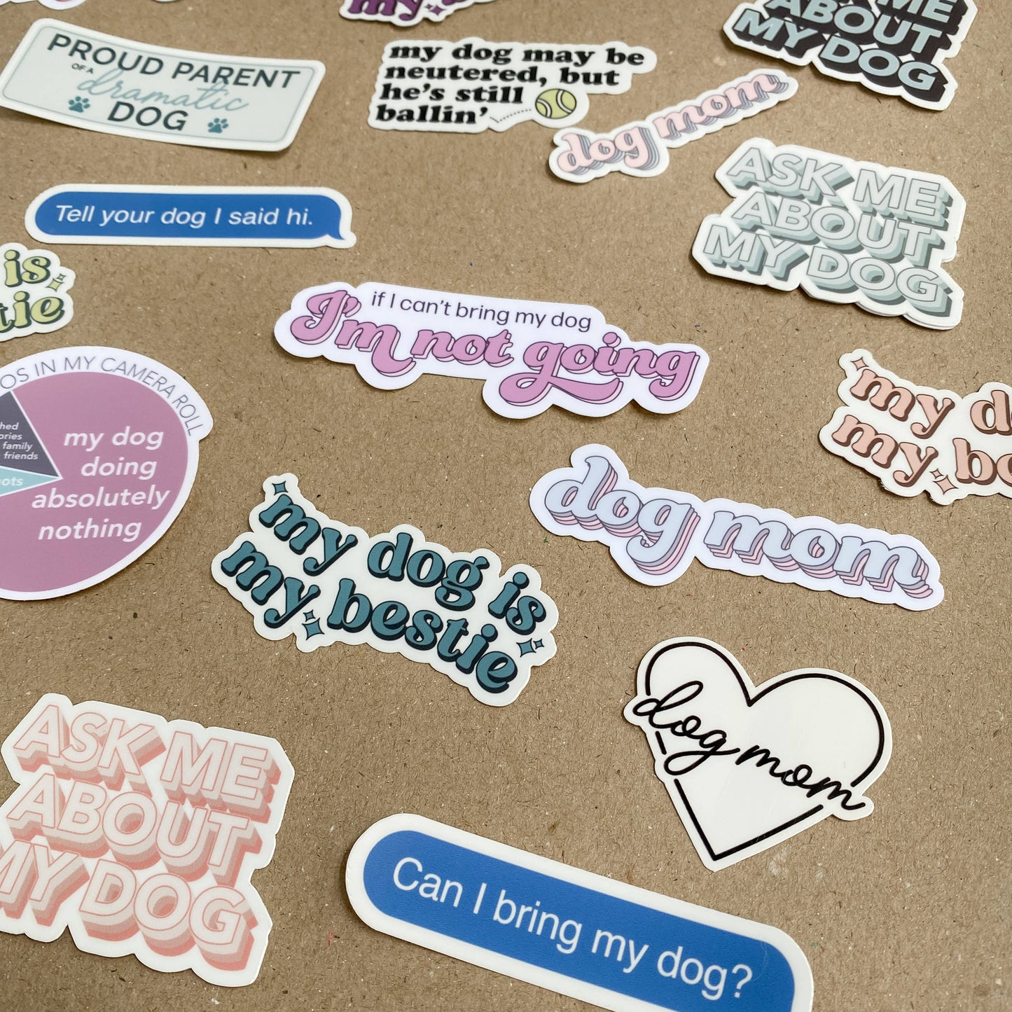 My Dog is My Bestie Retro Sticker
