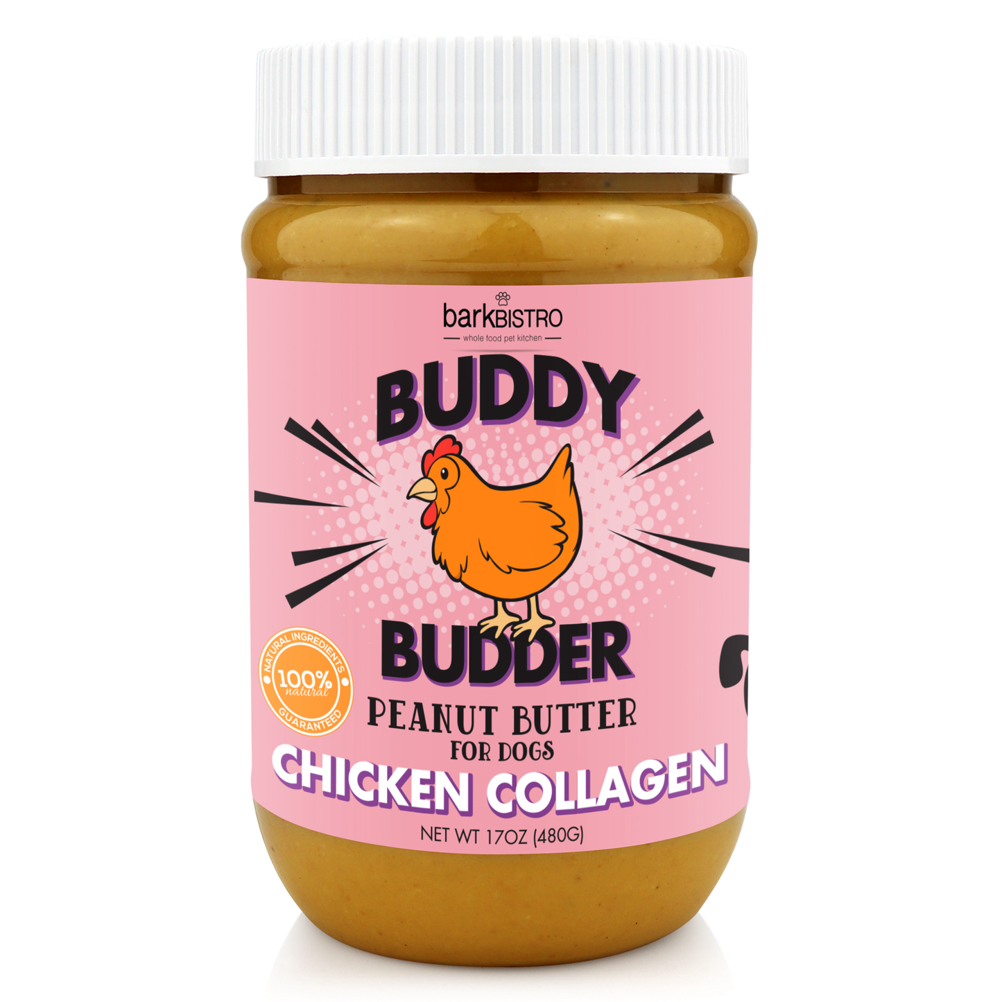Buddy Budder Dog Peanut Butter – All-Natural, USA Made
