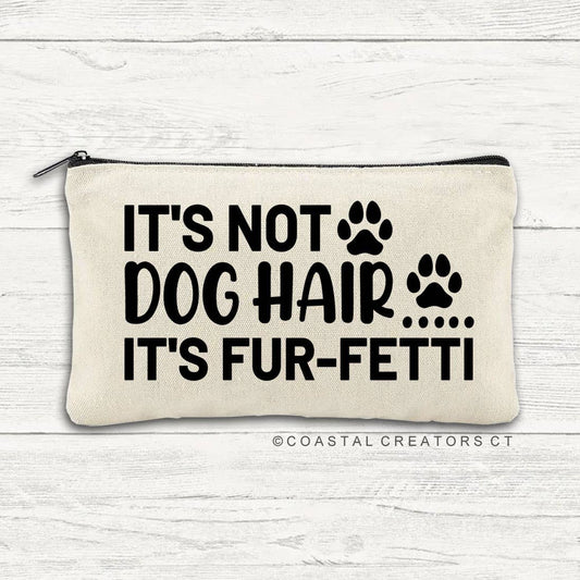 Dog Hair Fur-Fetti Multi-Use Canvas Zippered Storage Bag