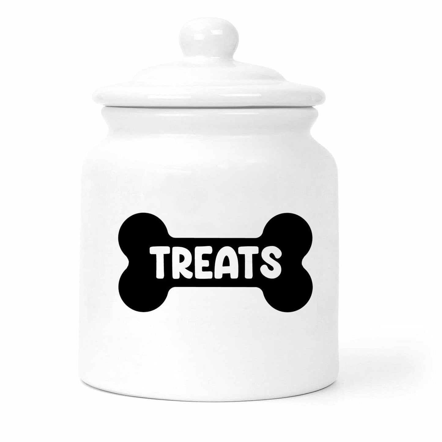 Dog Treats Jar Label (Black, Packaged, Video)