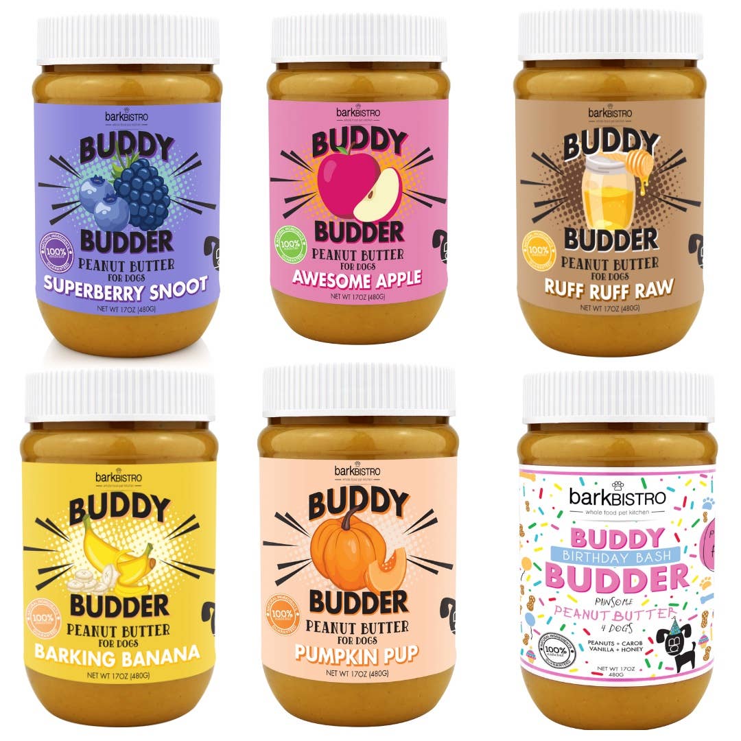 Buddy Budder Dog Peanut Butter – All-Natural, USA Made