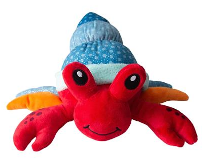 Hermie the Crab Plush Dog Toy 9"