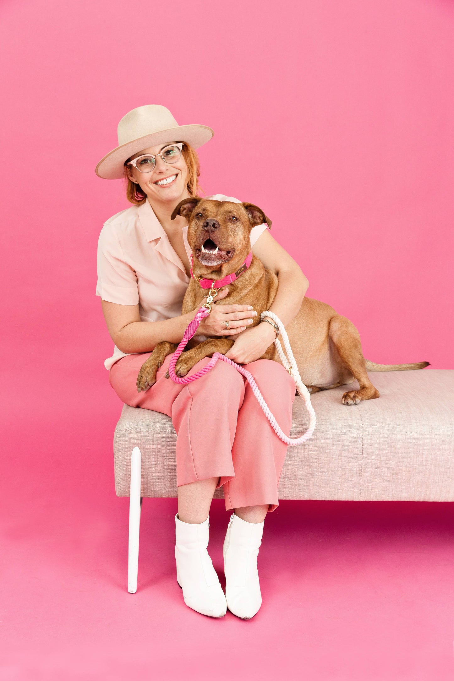 Maggie Rope Dog Leash | Dog Leash | Pink Ombre Leash